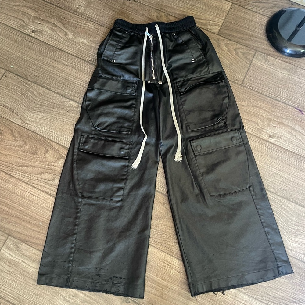 Black Rick Owen Bella  Cargo Pants